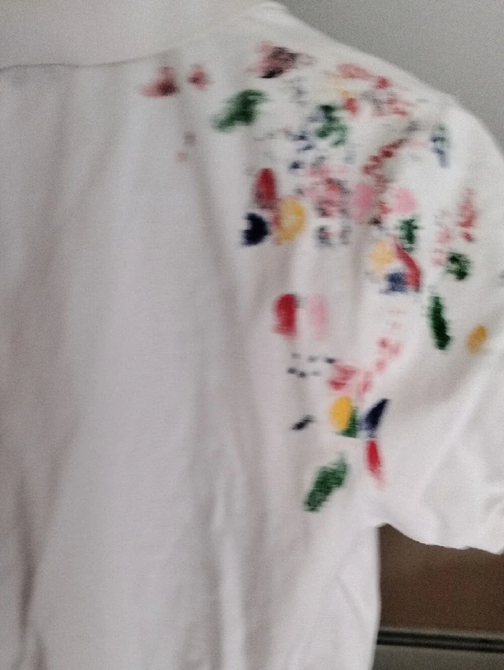 Polo by Ralph Lauren White  Paint-Splatter Polo - Picture 6 of 6